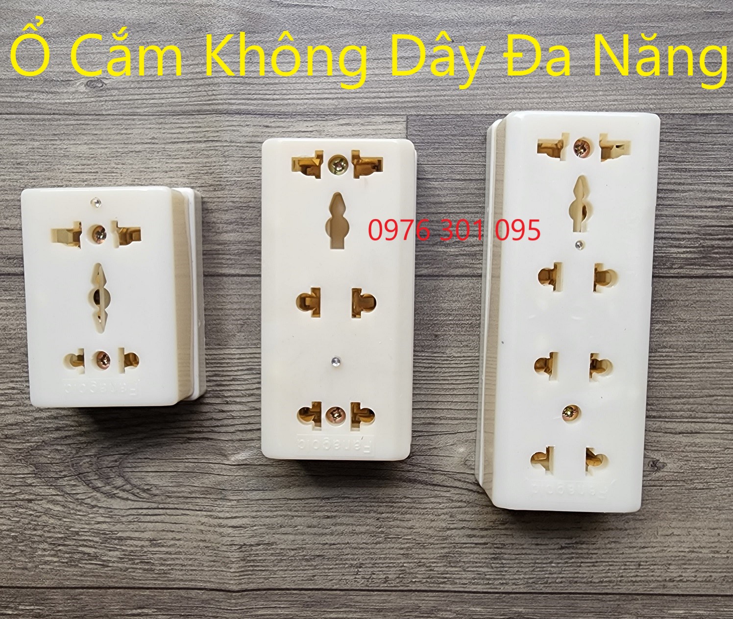 Ổ cắm 3 lỗ không dây giá rẻ