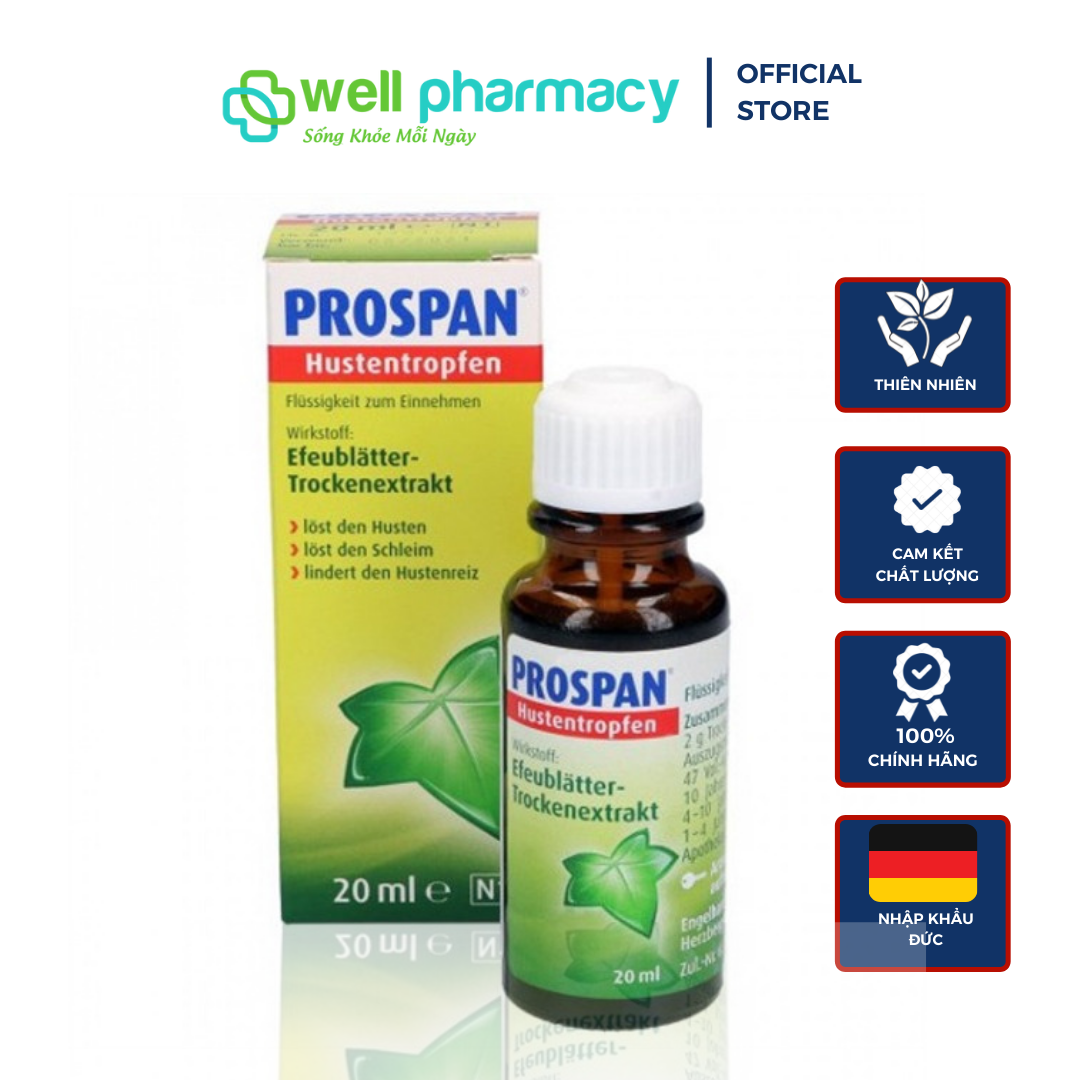 Tinh chất Prospan – Tinh chất ho của Đức 20ml