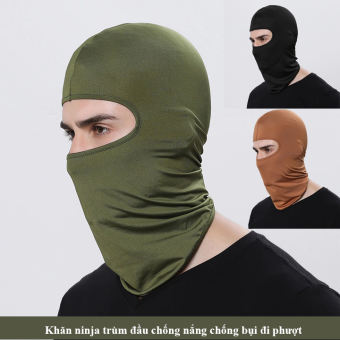 Khăn trùm kín đầu phượt thủ fullface Ninja chống bụi chống nắng 12K