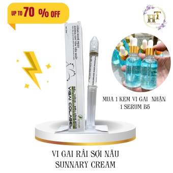 Vi gai rải sợi nâu dưỡng da căng bóng vi gai nano kim sợi liệu pháp căng bóng trẻ hóa da Sunnary Cream