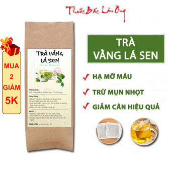 Trà vằng lá sen detox, gi.ảm c.ân, gi.ảm m.ỡ bụng an toàn hiệu quả