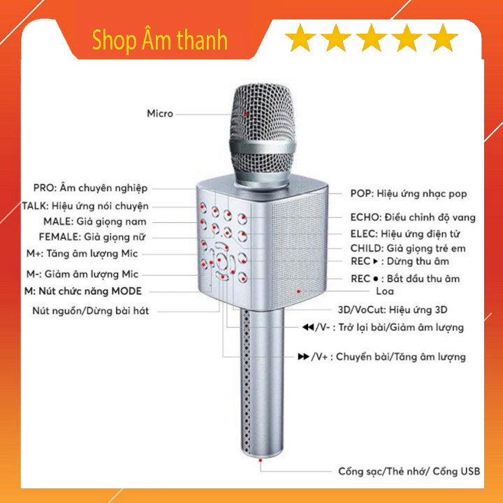 Mic hát karaoke ys-96 kèm loa bluetooth chính hãng micro karaoke bluetooth ys-96 cao cấp mic karaoke bluetooth tích hợp thu âm live stream âm vang bass trầm ấm lọc âm cực chuẩn chống hú rít pin cực trâu bảo hành 12 tháng