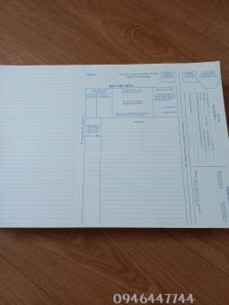 Giấy thi A3 100 tờ màu xanh dọc phách