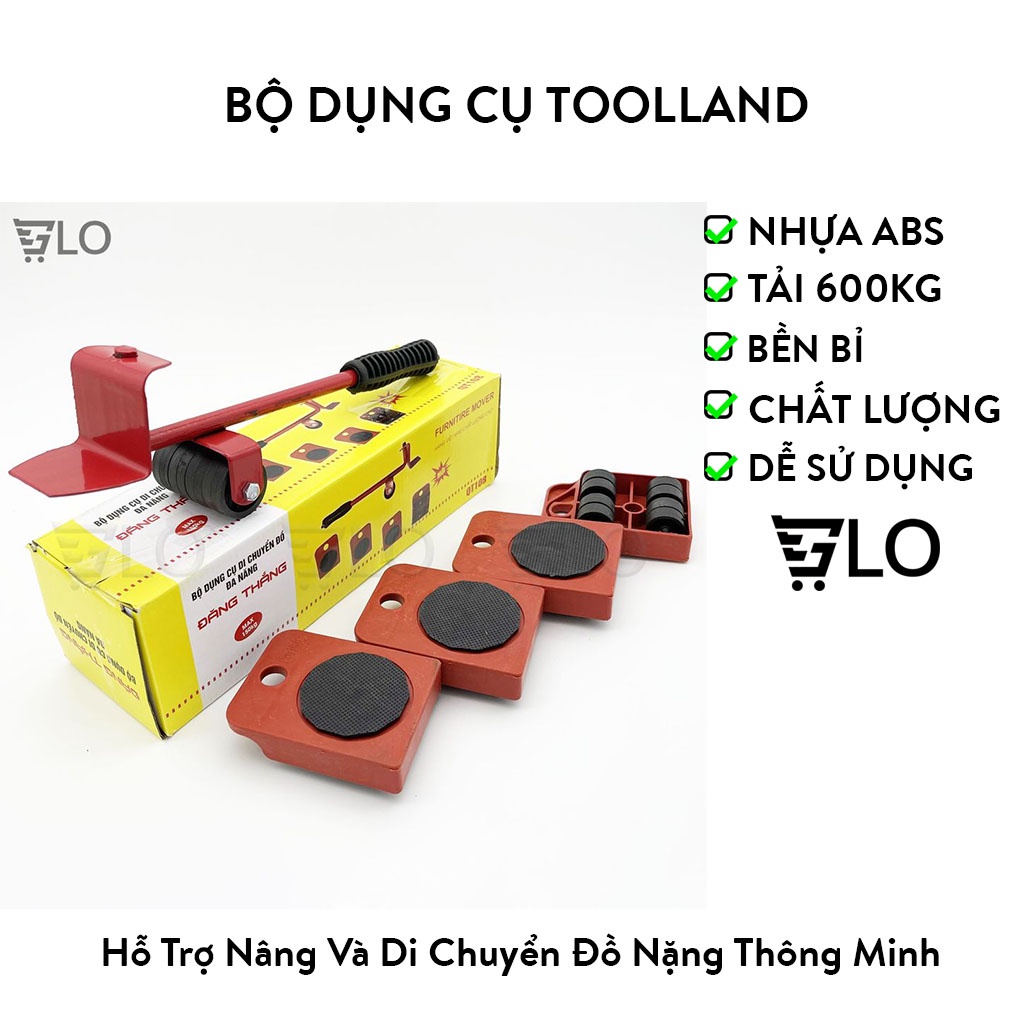 Bộ Dụng Cụ Toolland Qt108 Hỗ Trợ Nâng Và Di Chuyển Đồ Nặng Thông Minh Tải Trọng 600kg