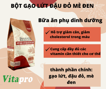 Bột gạo lứt đậu đỏ mè đen Vitapro
