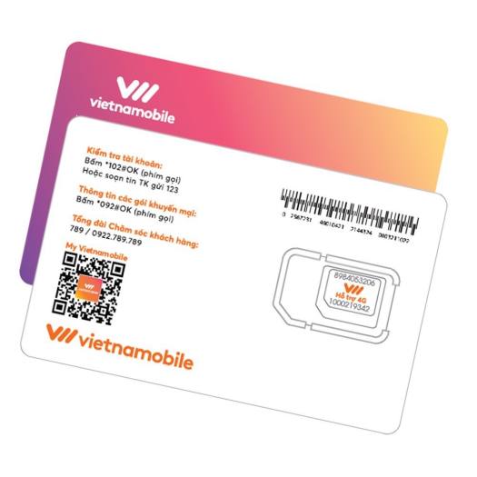 Sim 4G Vietnamobile Siêu Thánh Up có sẵn 60k trong TKC tặng 6GB/Ngày (180GB/Tháng) miễn phí gọi nội mạng - LATOSA