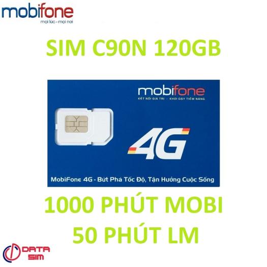 Gán gói C90N mobifone 120GB 1000 phút nội mạng 50 phút liên mạng trên sim đang sử dụng
