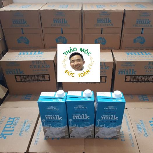 Sỉ Sữa tươi Úc - Sữa tươi nguyên kem Greendale Pure - Không đường - Thùng 12 hộp 1L