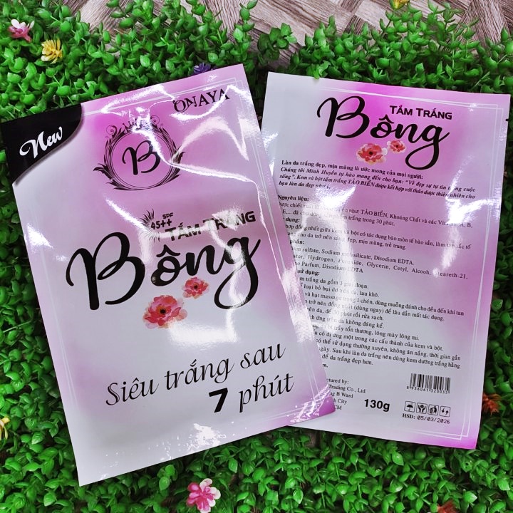Tắm trắng bông -Siêu trắng sau 7 phút-cấp ẩm dưỡng trắng hiệu quả