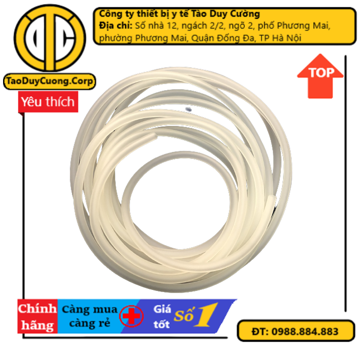 Dây hút dịch silicon dùng cho máy hút dịch YUWELL, Lucass, Kaneko