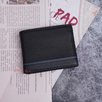 Ví Da  Mini Nam Da Bò Cao Cấp Novida, Bóp Da Bò Cỡ Nhỏ - Màu Đen