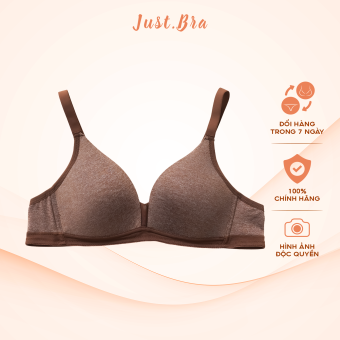 Áo ngực không gọng mút mỏng Just Bra chất liệu cotton thoáng mát AB307
