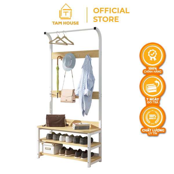 [VOUCHER FREESHIP 50K] Tâm House Giá kệ treo quần áo size 80cm - XT001