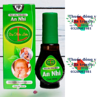 Tinh dầu AN NHI Dạ Thảo Liên chai 20ml tinh dầu hô hấp xông tắm xoa