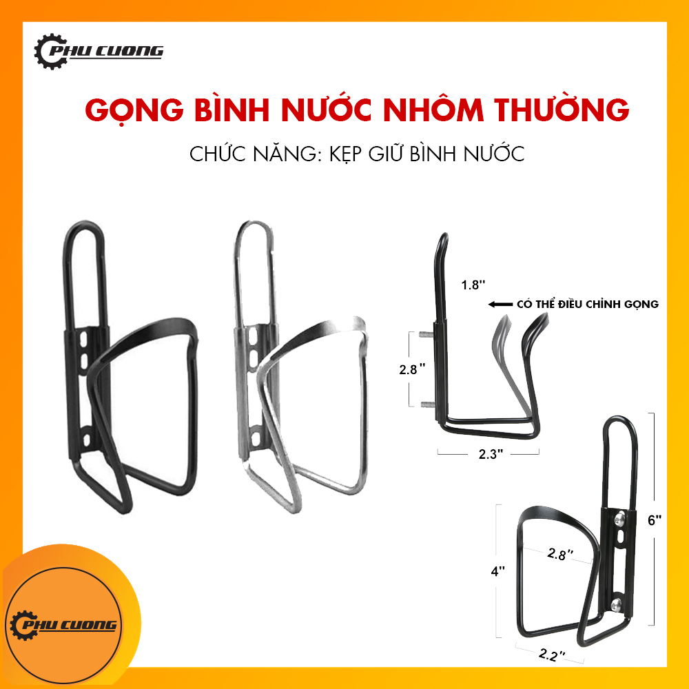 Gọng bình nước, giá treo bình nước cho xe đạp [ Hợp kim nhôm ]