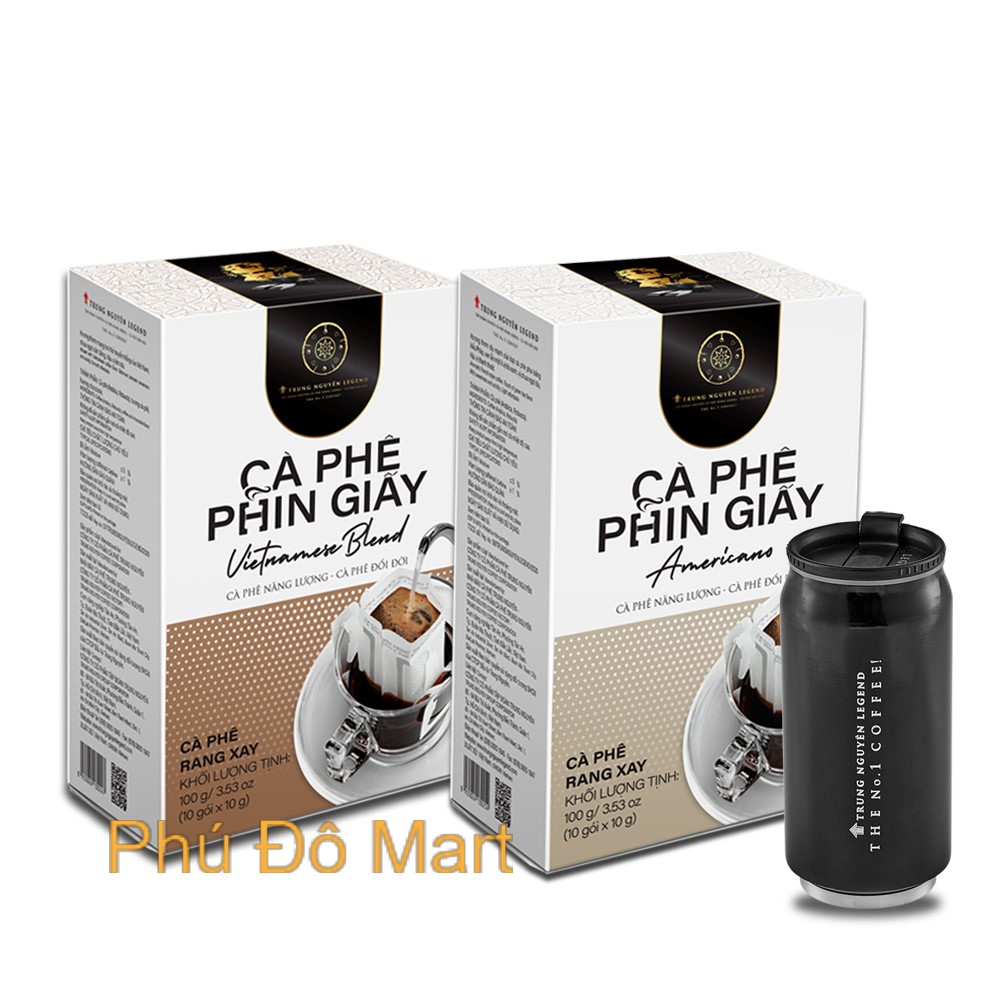 ( Freeship ) Cà Phê Phin Giấy Trung Nguyên Legend vị Vietnamese - Americano - Fusion Blend