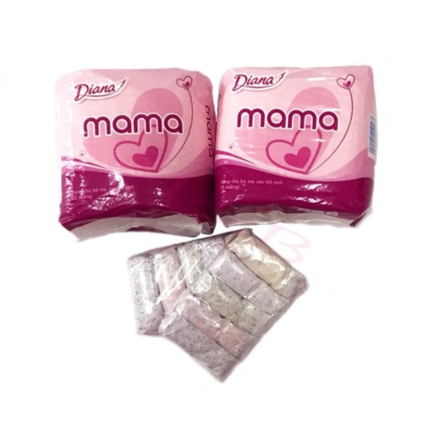 (HCM) Combo 2 gói Băng vệ sinh mama kèm 10 Quần Lót Giấy Cho Mẹ Sau Sinh. Đồ Dùng Cho Mẹ Sau Sinh