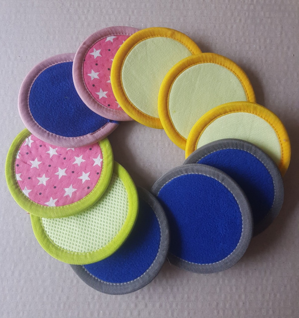 Combo 5 -lót ly tròn nhiều màu giá rẻ 10cm