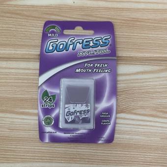 Kẹo Lá Ngậm Thơm Miệng Gofress vị nho Tím