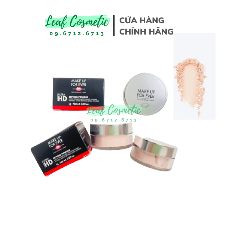 [ Mini ] Phấn Phủ Bột Kiềm Dầu Hạt Siêu Nhỏ Make up forever Ultra HD 1g