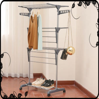 Giàn Phơi Quần Áo , Giàn Phơi Thông Minh ,Giá Phơi Quần Áo ,Giàn Phơi , Sào Phơi Đồ Thông Minh - Chọn Mua SÀO PHƠI QUẦN ÁO INOX CÓ BÁNH XE ĐẨY Rất Chắc Chắn - Loại Dày, Cứng Cáp (Hàng Tốt, Thiết Kế Mới)