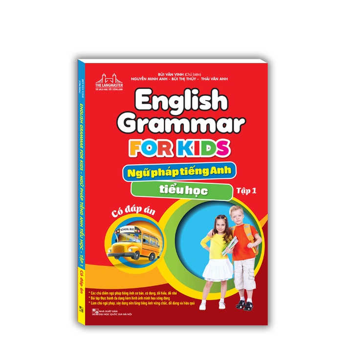 Sách - English grammar for kids - Ngữ pháp tiếng anh tiểu học tập 1có đáp