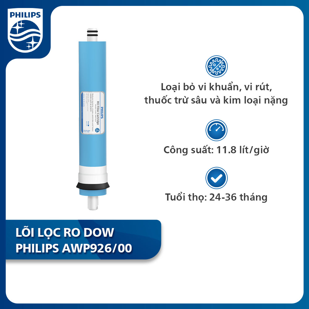 Lõi lọc ro dow philips awp926/00