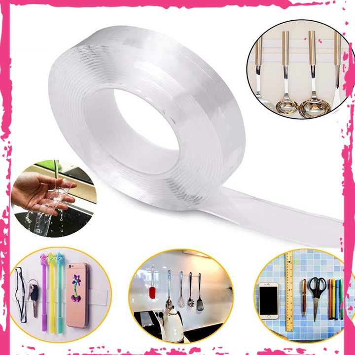 Băng dính 2 mặt thần thánh 3m loại 1mm
