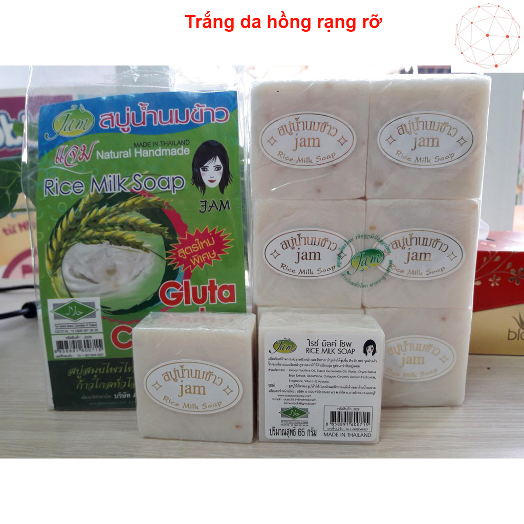 FREESHIPMAX Xà phòng tắm trắng da cám gạo thái lan rửa mặt trắng da, xà phòng cám gạo thái lan – mùi thơm nồng nàng
