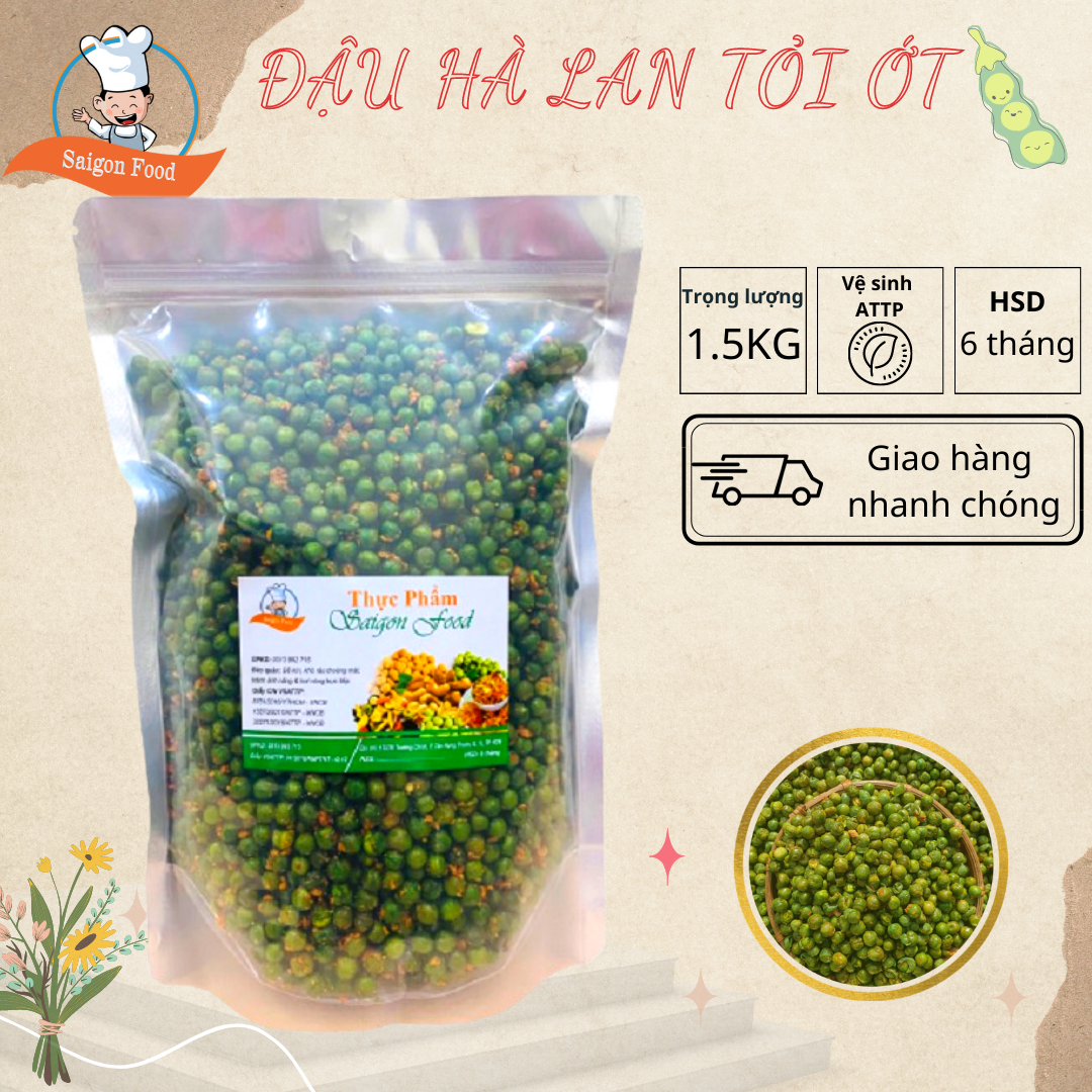 1.5kg đậu hà lan tỏi ớt vsatp