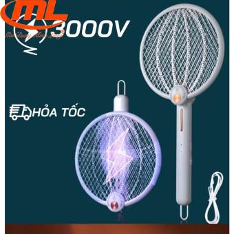 Vợt Muỗi Kèm đèn Bắt Muỗi Thông Minh Xua đuổi Côn Trùng Gây Hại