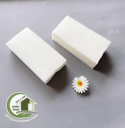 Mút xốp bọt biển lau chùi bảng lau chùi cửa kính đồ đạc mút rửa xe - cục lớn 20cm x 10cm