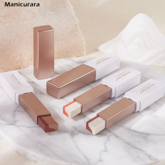 Manicurara Phấn Mắt Lười 2 Trong 1 2 Màu Chuyên Nghiệp 6 Màu Phấn Mắt Nhũ Bền Màu Chống Thấm Nước Gradient Nổi Trang Điểm