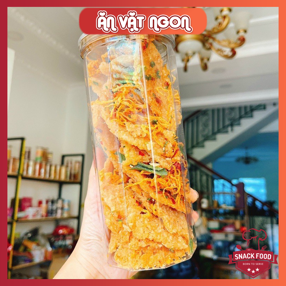 CƠM CHÁY Chiên Mắm Lắc KHÔ GÀ, 300g hủ pet, Snackfood, Ăn Vặt Ngon