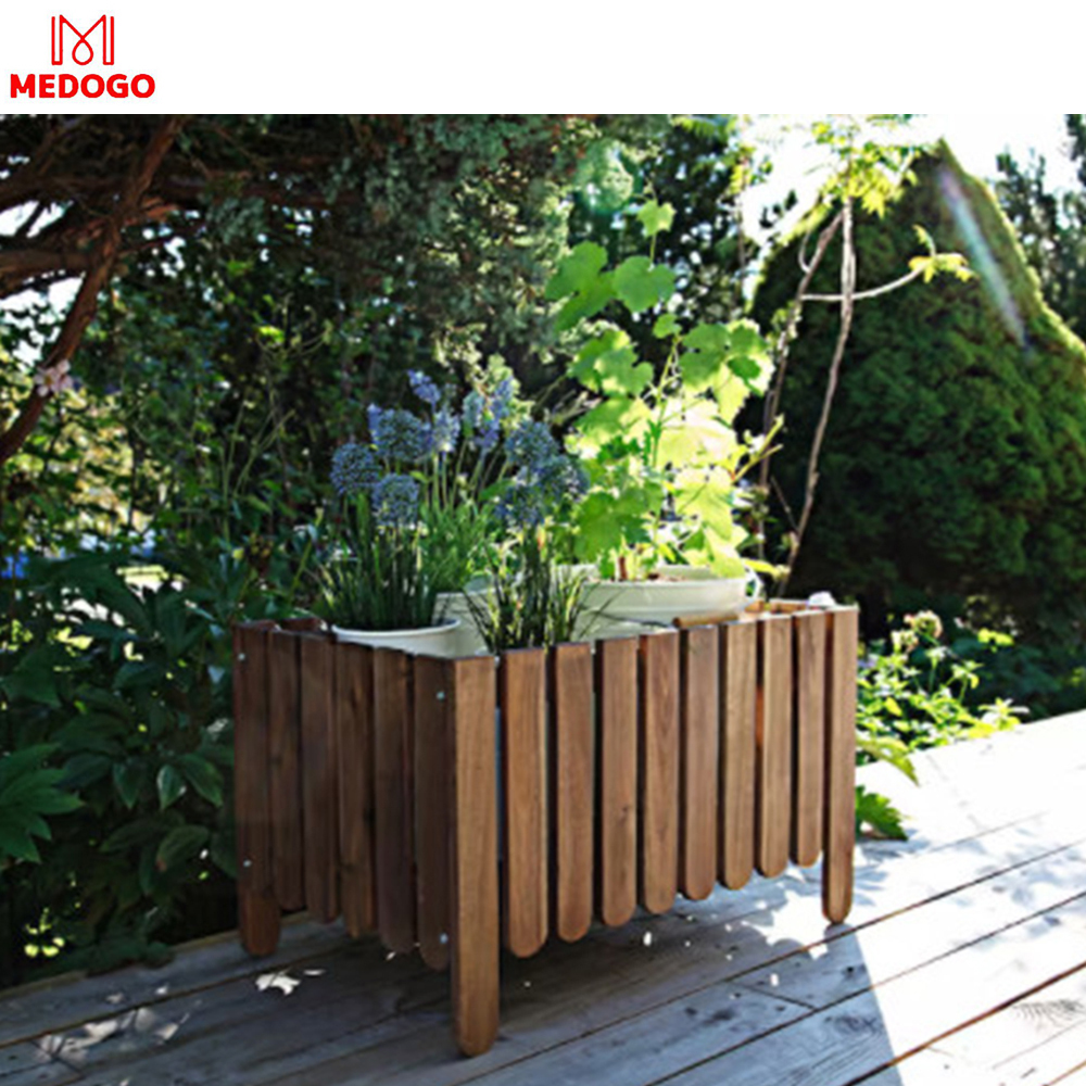 Chậu gỗ chữ nhật trồng cây trang trí ban công-03