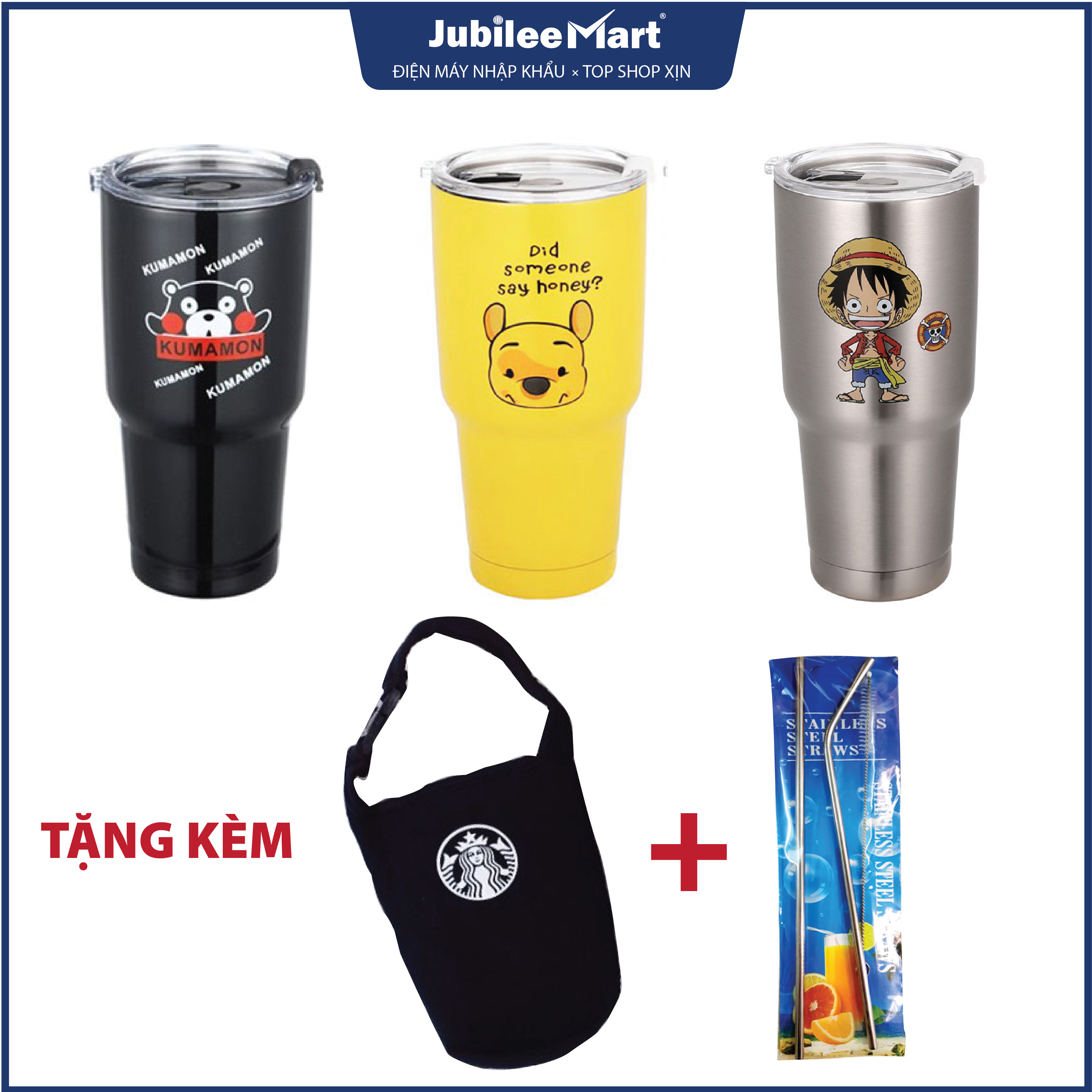 [LY TỐT - KHÔNG ĐỖ MỒ HÔI]  Ly Giữ Nhiệt 24 Giờ, Bình giữ nhiệt, bình cách nhiệt cằm nắm dễ dàng dù bỏ nước lạnh hay nước nóng - Tặng túi giữ nhiệt chống sốc + ống hút Inox