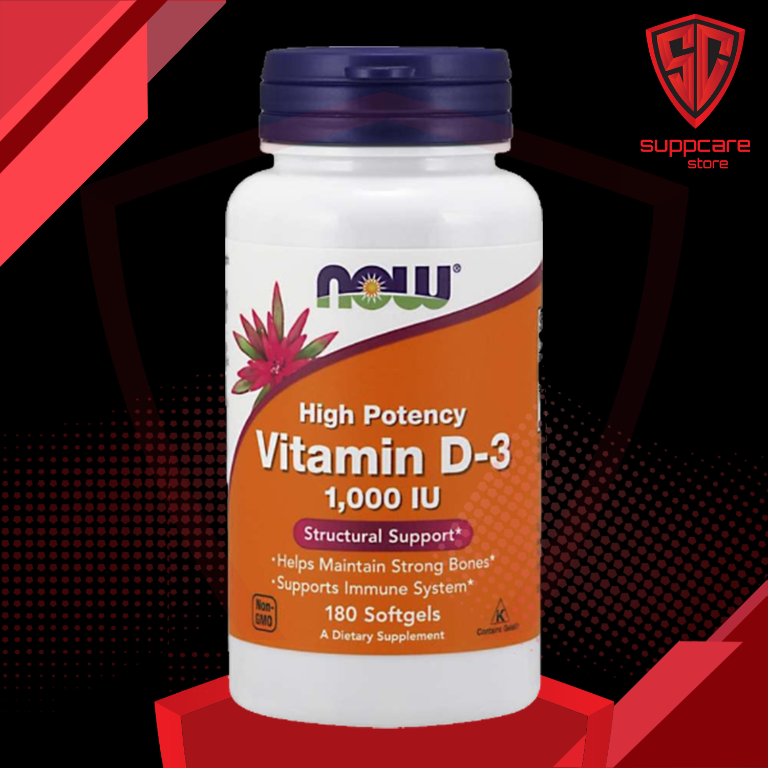 Vitamin D3 Now Vitamin D3 1000IU 180 - 360 Viên Full Size