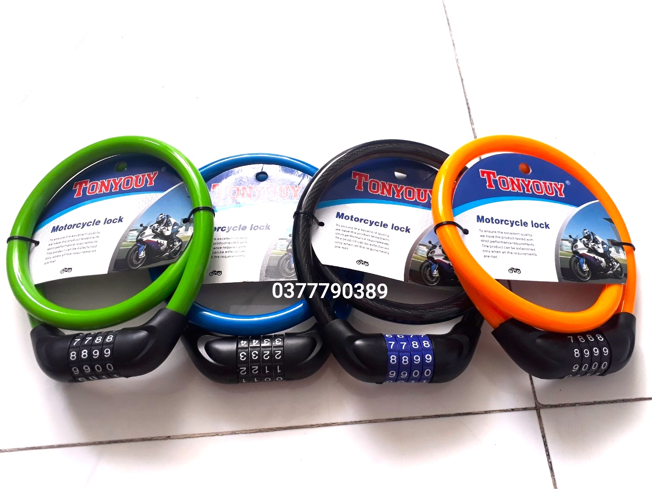 Khóa dây số xe máy