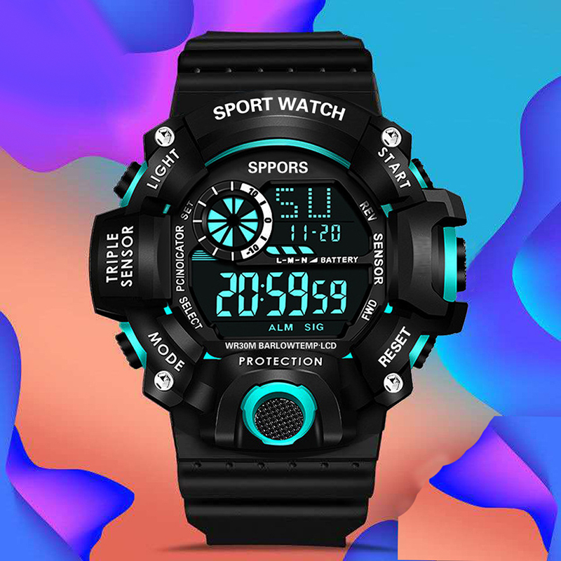 Luminous Waterproof Watches for Children Students Dial Electronic Watch Multi-function Wrist Watch for Boys and Girls