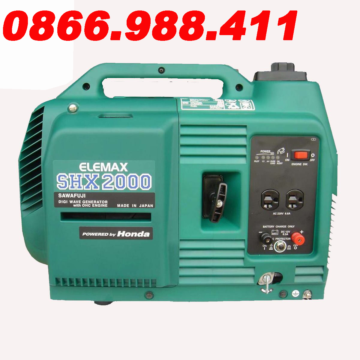 Máy phát điện chạy xăng 1.5kva elemax shx2000