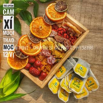 Trà Lipton Xí Muội Thảo Mộc - 1 Set