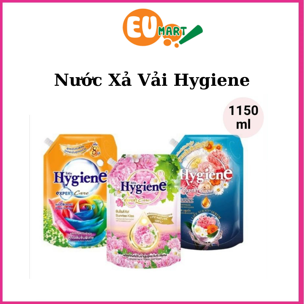 Nước xả vải Hygiene Thái Lan huyền bí đậm đặc thơm lâu túi nước xả hygiene 1150ml