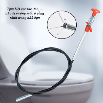 Dụng cụ gắp rác bồn, Cây thông tắc gắp rác chậu cây gắp rác thông tắc chuyên dụng dài 90cm