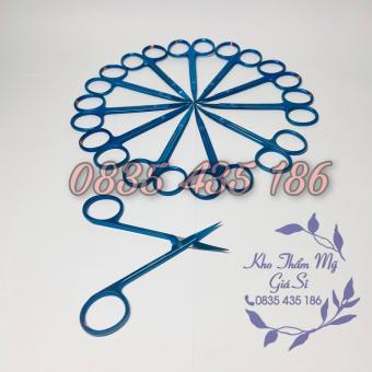 KÉO PHẪU THUẬT - KÉO CONG MÀU XANH SUPERCUT CAO CẤP - KÉO CONG 95CM MÀU XANH SUPER CUT- BỘ DAO KÉO PHẪU THUẬT