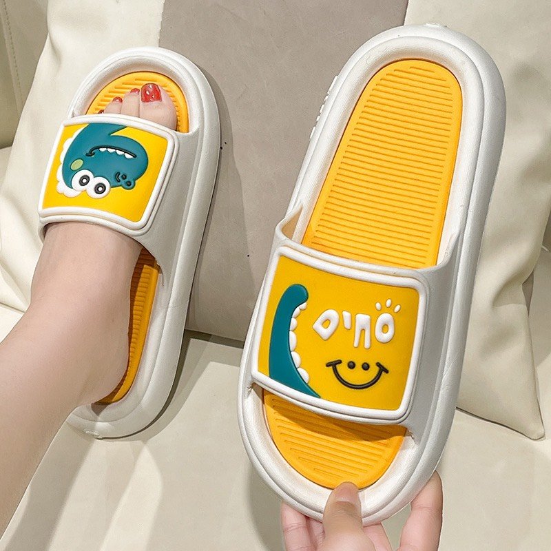 Dép quai ngang nam nữ, dép unisex họa tiết dino 3d siêu đẹp. dép khủng long thích hợp làm dép đôi, dép cặp
