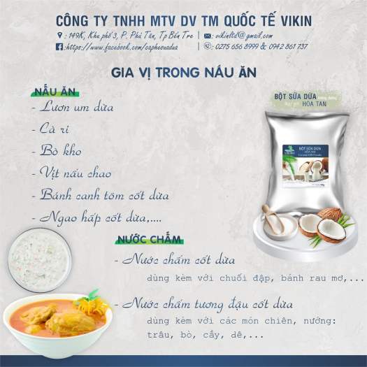 1 kg Bột Sữa Dừa(Cốt Dừa)Nguyên Chất,Không Đường, Dùng Để Nấu Ăn,Pha Chế Sinh Tố, Đồ uống,Hạn Sử dụng 12 tháng