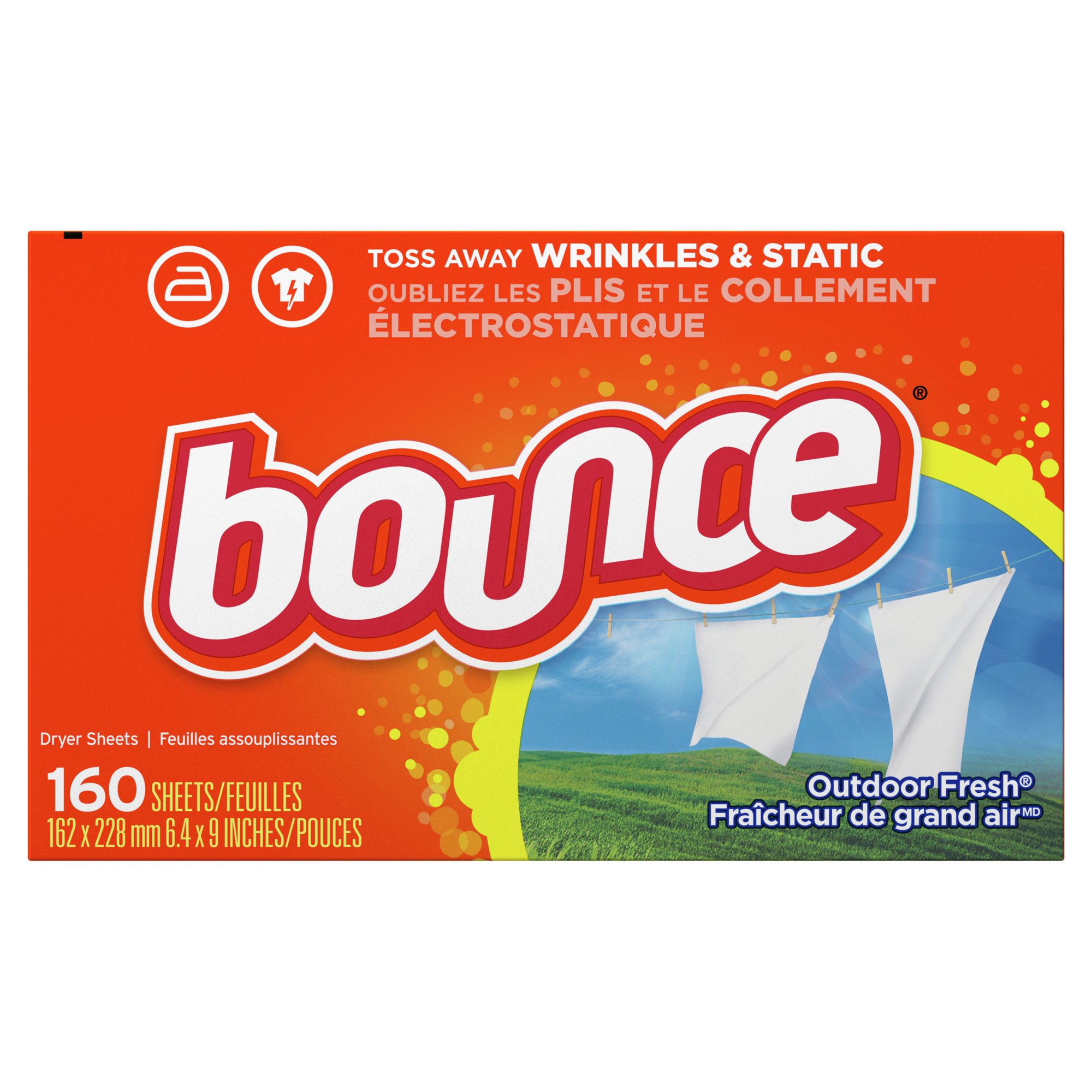Giấy thơm quần áo Bounce Fabric Softener Dryer Sheets 160 Count