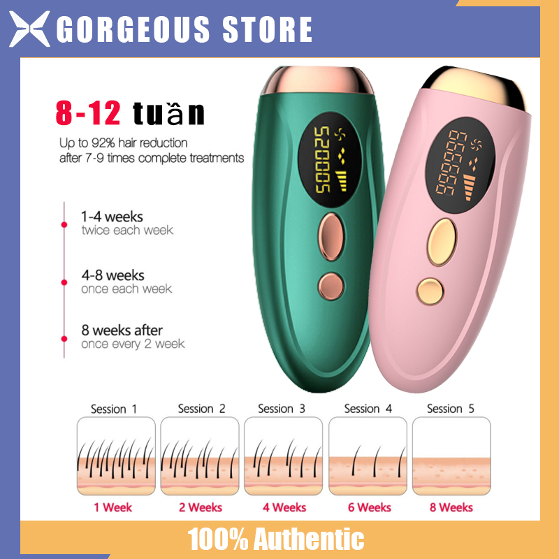 （HCM）Máy triệt lông vĩnh viễn mini cầm tay IPL chính hãng tẩy lông tay chân, nách, vùng kí