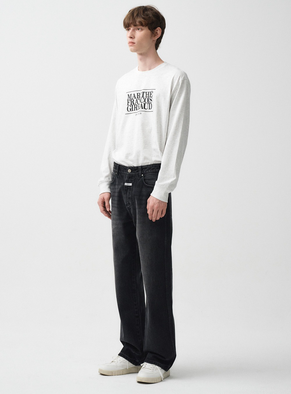 MARITHE FRANCOIS GIRBAUD M Vintage, gewassen, wijde spijkerbroek, herenjeans, 2 kleuren (2024 NIEUW)