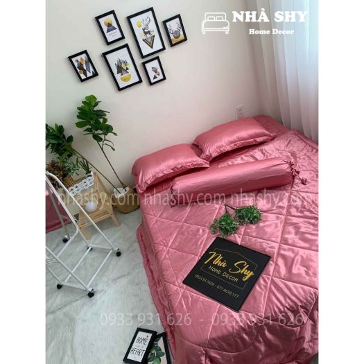 TRỌN BỘ DRAP GIƯỜNG PHI LỤA BÓNG THÁI TUẤN CAO CẤP - NOTE SIZE VÀO GHI CHÚ ĐƠN HÀNG